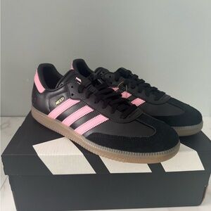 Adidas Black and Pink Messi Sneakers